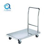 Knock-down stainless steel flat cart 