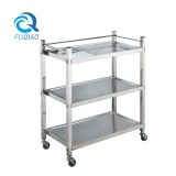 Stainless steel three-layer hot pot cart