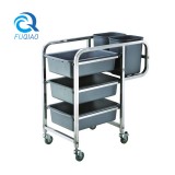 Stainless steel collecting cart(square tube)