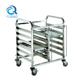 Stainless steel double-line teay trolley