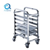 Stainless steel single-line tray trolley