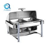 Oblong roll top chafing dish