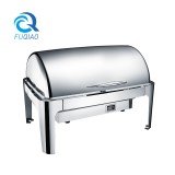 Oblong roll top chafing dish w/electric  control water pan &digital display