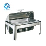 oblong roll top chafing dish 