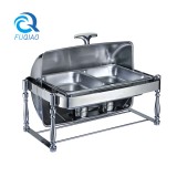 Oblong roll top chafing dish 