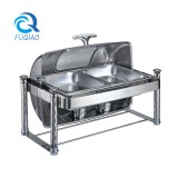 Oblong Roll top chafing dish w/show window