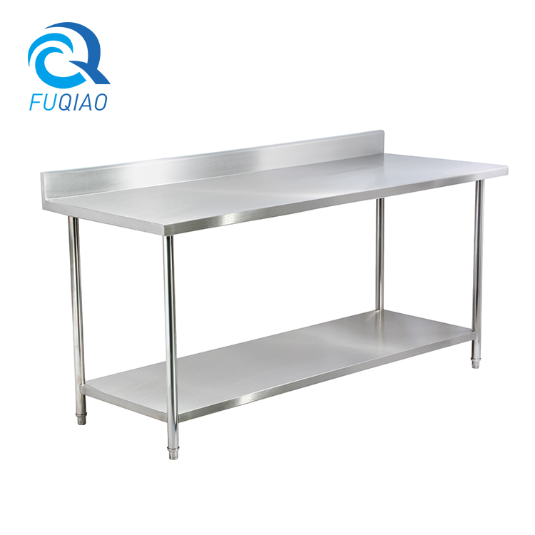 2-tier worktable with backsplash 
