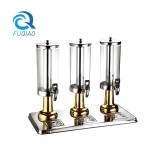 Columnar triple juice dispenser 