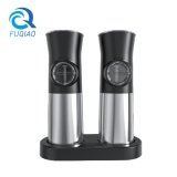Gravity Battery Operating Electric Salt and Pepper Grinder Set with Led Light