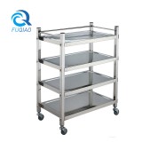 Stainless steel four-laryer hot pot cart