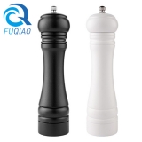 Black White Manual Wooden Salt and Pepper Grinder for Restaurant