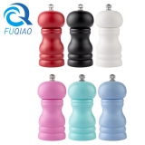 Widely Use Mini Colorful Manual Wooden Salt and Pepper Mill Set for Hotel Restaurant Home