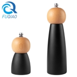 Lovely Wood Manual Salt and Pepper Mill Set with Adjustable Ceramic Grinding Core