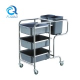 Stainless steel collecting cart (Round tube)