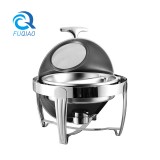 Round roll chafing dish w/show window 