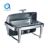 Oblong roll top chafing dish 