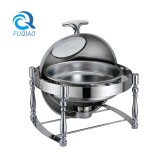 Round roll chafing dish w/show window 